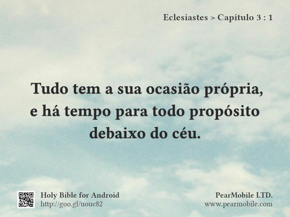 Eclesiastes, Capítulo 3:1
